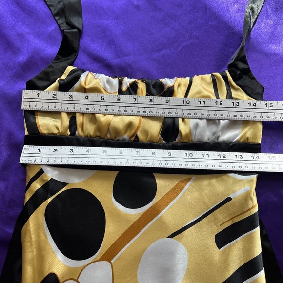 📌Three Pink Hearts Neck-Holder Dress with Mesh Ending Underskirt - Picture 12 of 16